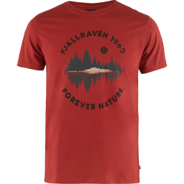 Fjällräven Forest Mirror T-shirt M Men’s T-shirts & tank tops Red Main Front 43424