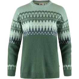 Fjällräven Övik Path Knit W Women’s Sweaters & knitwear Green Main Front 65535
