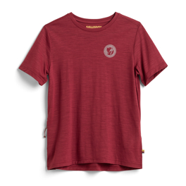 Fjällräven S/F Wool T-shirt W Women’s T-shirts & tank tops Red Main Front 58546